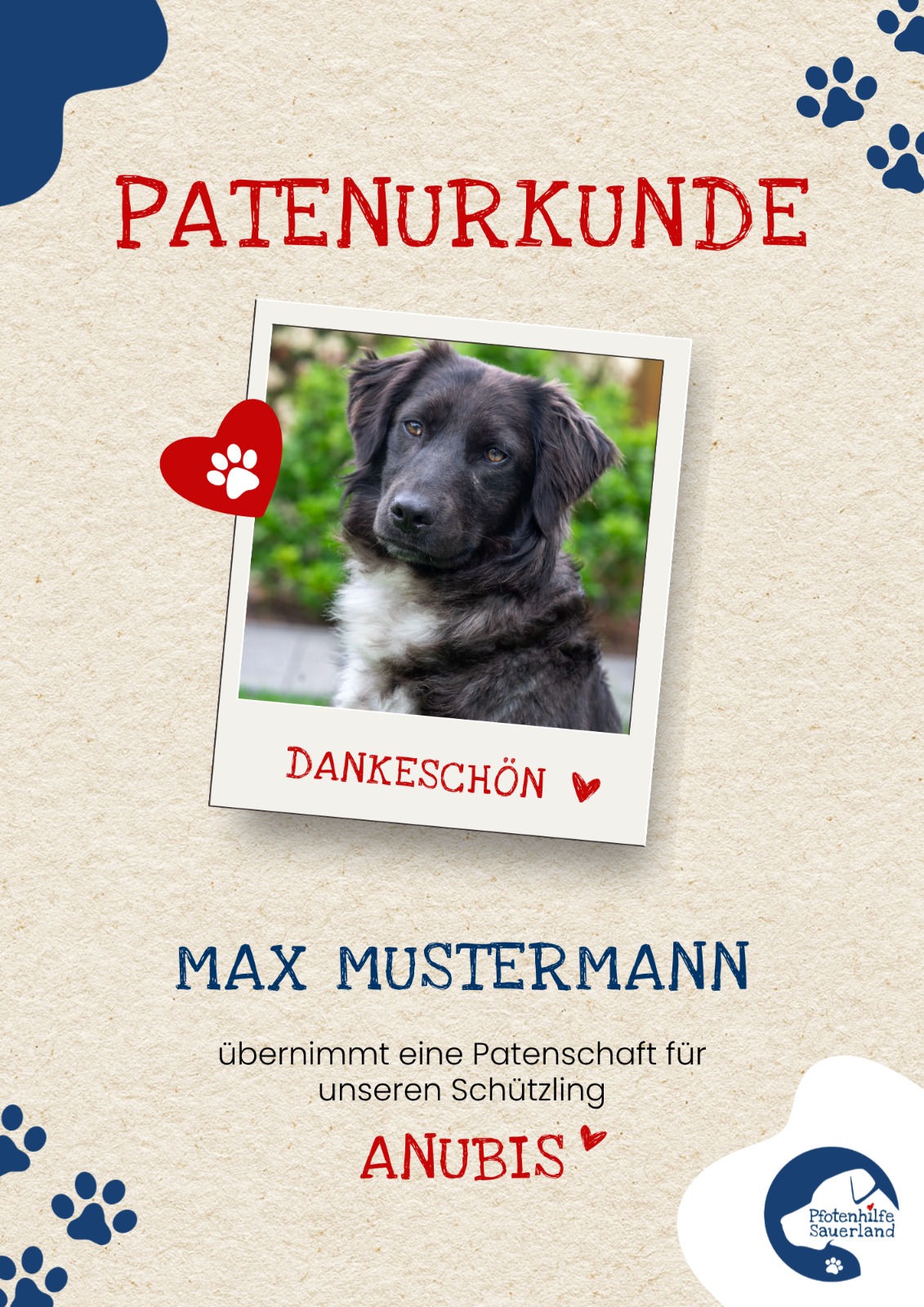 neutrale Urkunde hochkant